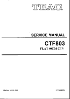 Teac CT-F803-Service-Manual